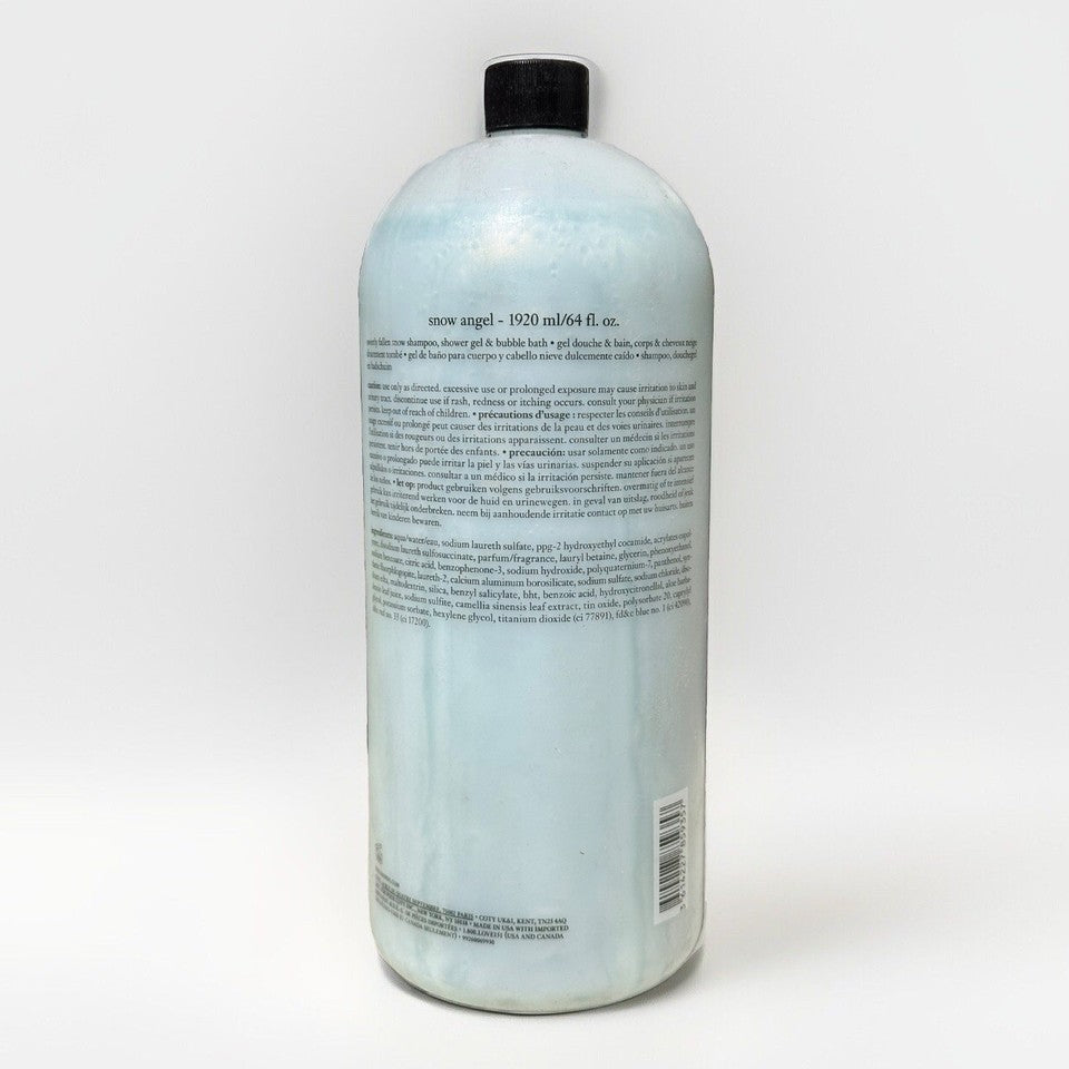 Philosophy Snow Angel Shampoo, Shower Gel & Bubble Bath 64 Oz + PUMP